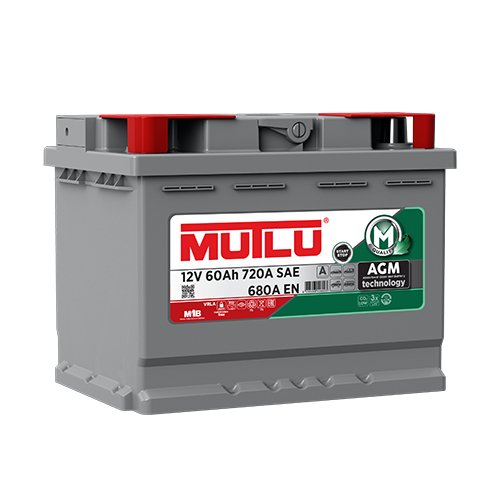 Mutlu Akkumulyator ( Sağdan ) 60AH 720A(EN) AGM