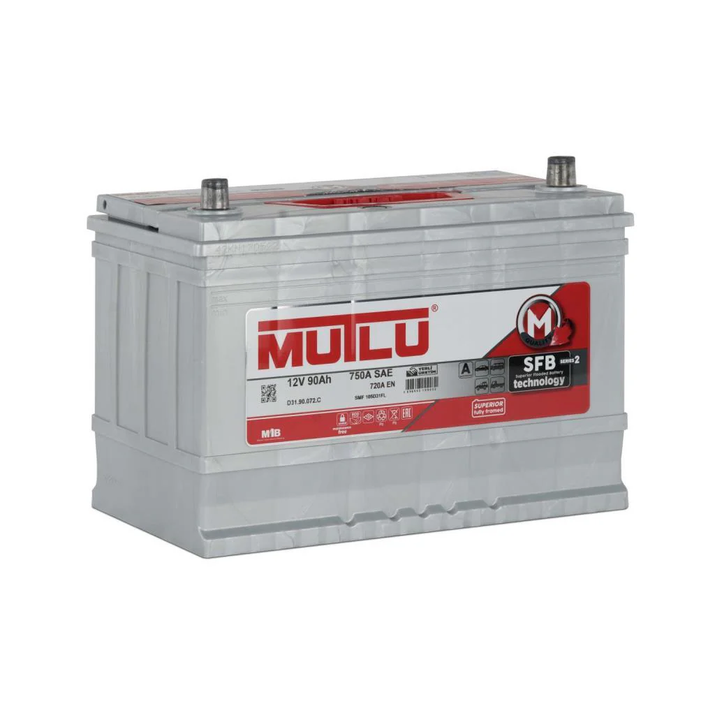 Mutlu Akkumulyator ( Sağ – Sol ) 90AH 750A(EN) Asiya
