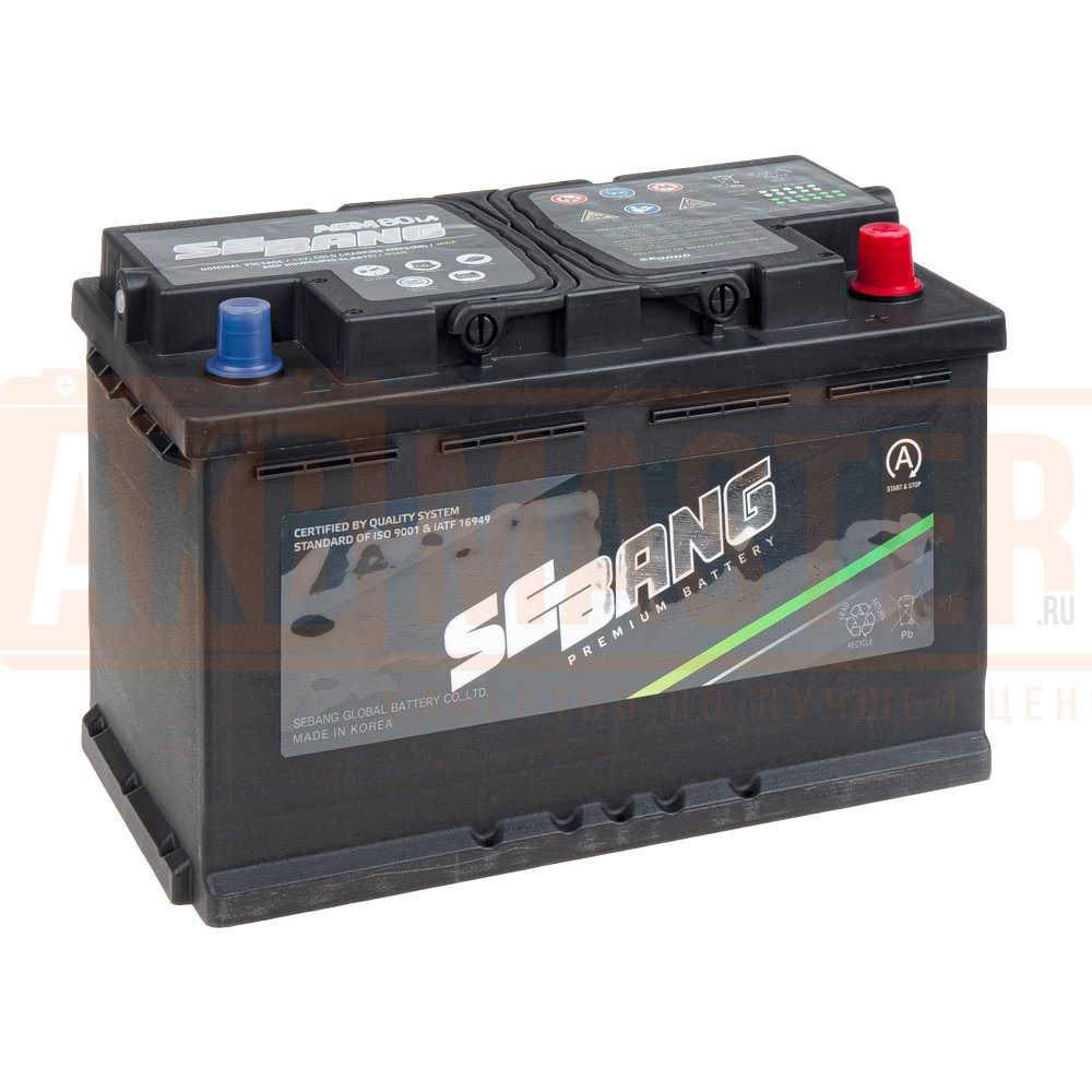 Sebang Akkumulyator (Sağ ) 80AH 800A(EN) AGM
