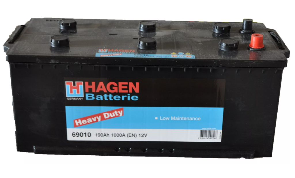 Hagen Akkumulyator ( Soldan ) 190AH 1000A(EN) Yük