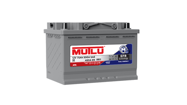 Mutlu Akkumulyator ( Sağdan) 75AH 500A(EN) Full Enerji