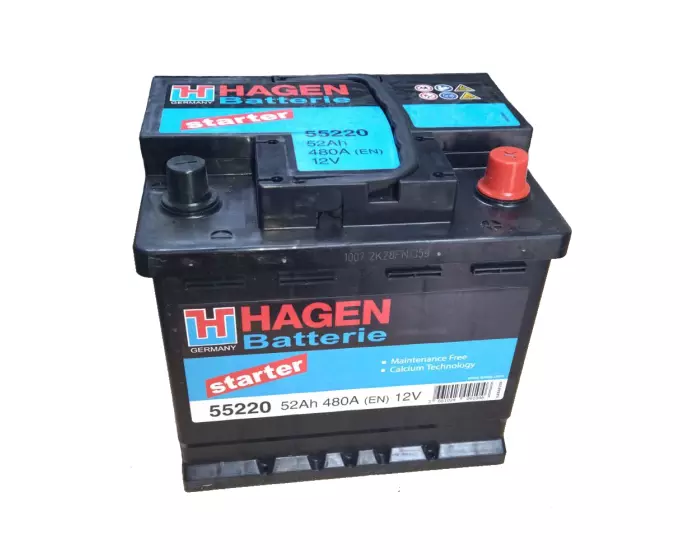 Hagen Akkumulyator ( Sağdan ) 52AH 480A(EN) Starter
