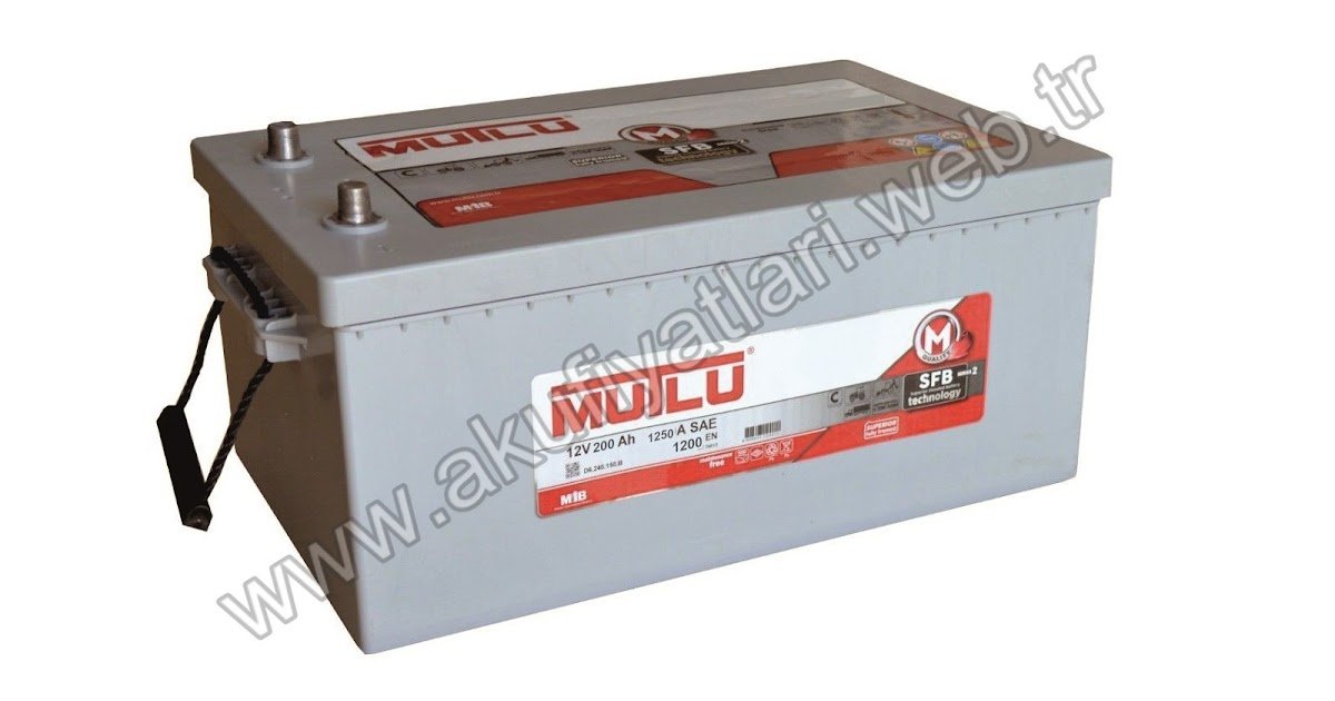 Mutlu Akkumulyator ( Sağdan ) 200AH 1250A(EN) YÜK Kamin