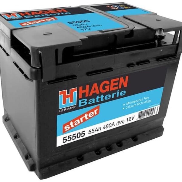 Hagen Akkumulyator ( Sağdan ) 55AH 480A(EN) Starter