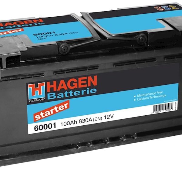 Hagen Akkumulyator ( Sağdan ) 100AH 830A(EN) Starter