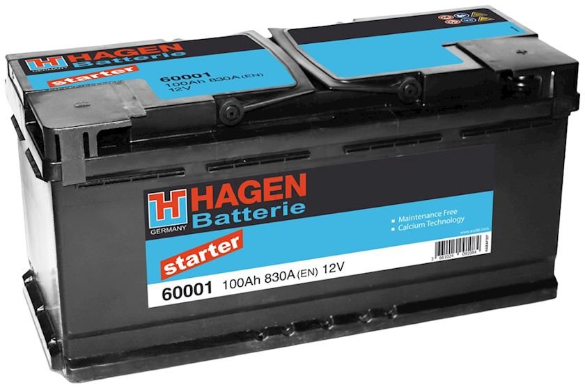 Hagen Akkumulyator ( Sağdan ) 100AH 830A(EN) Starter